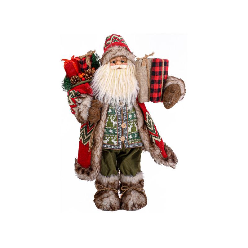 ΧΡΙΣΤΟΥΓΕΝΝΙΑΤΙΚΗ ΦΙΓΟΥΡΑ ΑΓΙΟΣ ΒΑΣΙΛΗΣ FYLLIANA FL18046 ΚΟΚΚΙΝΟ ΧΡΩΜΑ 45εκ