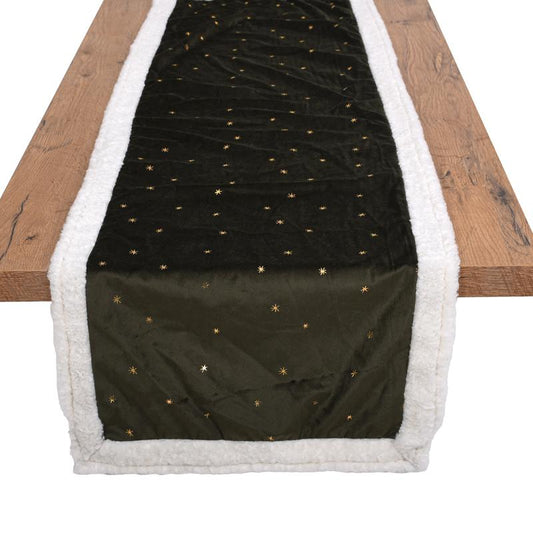 ΔΙΑΚΟΣΜΗΤΙΚΗ ΧΡΙΣΤΟΥΓΕΝΝΙΑΤΙΚΗ ΤΡΑΒΕΡΣΑ Fylliana FL1986 ΠΡΑΣΙΝΟ-ΛΕΥΚΟ-ΧΡΥΣΟ 40x140εκ