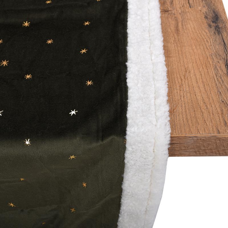 ΔΙΑΚΟΣΜΗΤΙΚΗ ΧΡΙΣΤΟΥΓΕΝΝΙΑΤΙΚΗ ΤΡΑΒΕΡΣΑ Fylliana FL1986 ΠΡΑΣΙΝΟ-ΛΕΥΚΟ-ΧΡΥΣΟ 40x140εκ