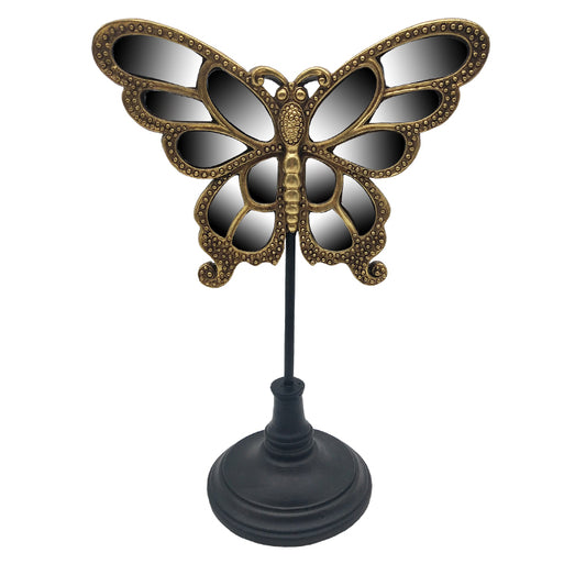 ΔΙΑΚΟΣΜΗΤΙΚΗ ΠΕΤΑΛΟΥΔΑ POLYRESIN ΜΕ ΚΑΘΡΕΦΤΕΣ ΣΕ STAND Fylliana ΧΡΥΣΟ ΧΡΩΜΑ 18.8*10.5*27.5 sls