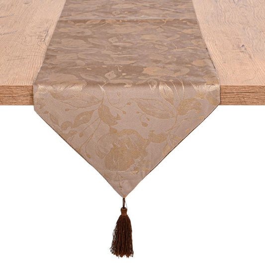 ΔΙΑΚΟΣΜΗΤΙΚΗ ΤΡΑΒΕΡΣΑ Fylliana ΑΝΟΙΧΤΟ ΚΑΦΕ ΧΡΩΜΑ 150x32εκ