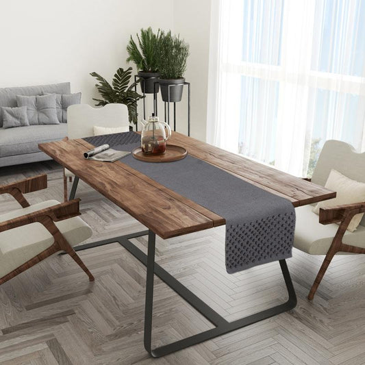 ΔΙΑΚΟΣΜΗΤΙΚΗ ΤΡΑΒΕΡΣΑ Fylliana FL481 ΓΚΡΙ ΧΡΩΜΑ 40x150εκ