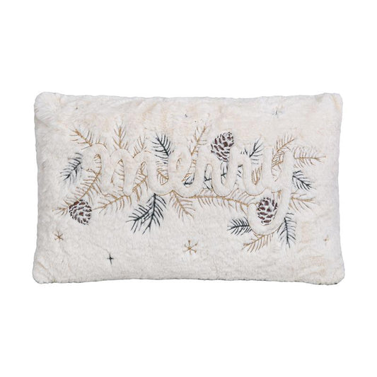 ΔΙΑΚΟΣΜΗΤΙΚΟ ΧΡΙΣΤΟΥΓΕΝΝΙΑΤΙΚΟ ΜΑΞΙΛΑΡΙ Fylliana FL006 ΛΕΥΚΟ-ΜΠΕΖ 30x50x5εκ