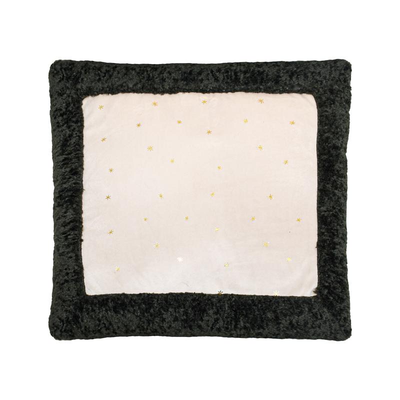 ΔΙΑΚΟΣΜΗΤΙΚΟ ΧΡΙΣΤΟΥΓΕΝΝΙΑΤΙΚΟ ΜΑΞΙΛΑΡΙ Fylliana FL314 ΜΠΕΖ-ΠΡΑΣΙΝΟ-ΧΡΥΣΟ 45x45x5εκ