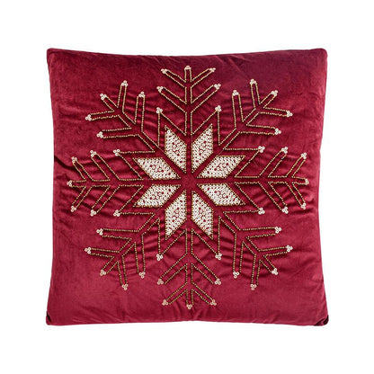 ΔΙΑΚΟΣΜΗΤΙΚΟ ΧΡΙΣΤΟΥΓΕΝΝΙΑΤΙΚΟ ΜΑΞΙΛΑΡΙ Fylliana FL414 ΚΟΚΚΙΝΟ ΜΕ ΧΡΥΣΟ 45x45x5εκ