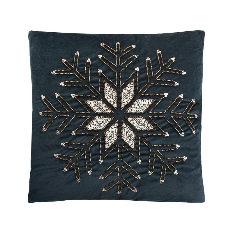 ΔΙΑΚΟΣΜΗΤΙΚΟ ΧΡΙΣΤΟΥΓΕΝΝΙΑΤΙΚΟ ΜΑΞΙΛΑΡΙ Fylliana FL414 ΜΠΛΕ ΜΕ ΧΡΥΣΟ 45x45x5εκ