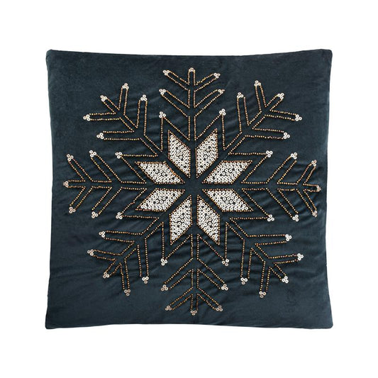 ΔΙΑΚΟΣΜΗΤΙΚΟ ΧΡΙΣΤΟΥΓΕΝΝΙΑΤΙΚΟ ΜΑΞΙΛΑΡΙ Fylliana FL414 ΜΠΛΕ ΜΕ ΧΡΥΣΟ 45x45x5εκ