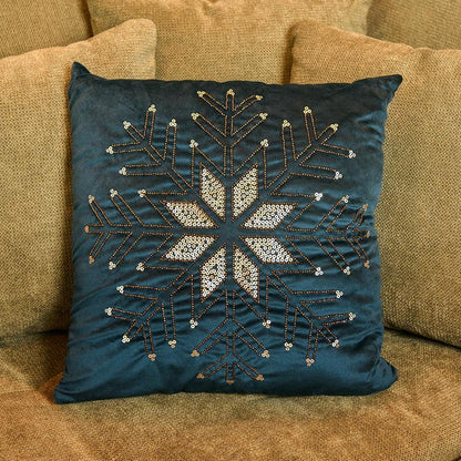 ΔΙΑΚΟΣΜΗΤΙΚΟ ΧΡΙΣΤΟΥΓΕΝΝΙΑΤΙΚΟ ΜΑΞΙΛΑΡΙ Fylliana FL414 ΜΠΛΕ ΜΕ ΧΡΥΣΟ 45x45x5εκ