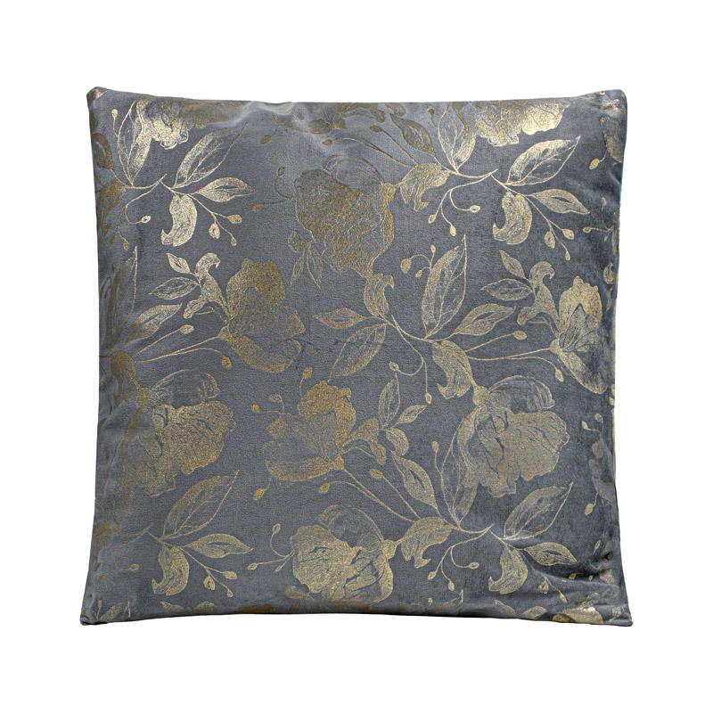 ΔΙΑΚΟΣΜΗΤΙΚΟ ΜΑΞΙΛΑΡΙ Fylliana ΓΚΡΙ-ΧΡΥΣΟ ΧΡΩΜΑ 43x43εκ