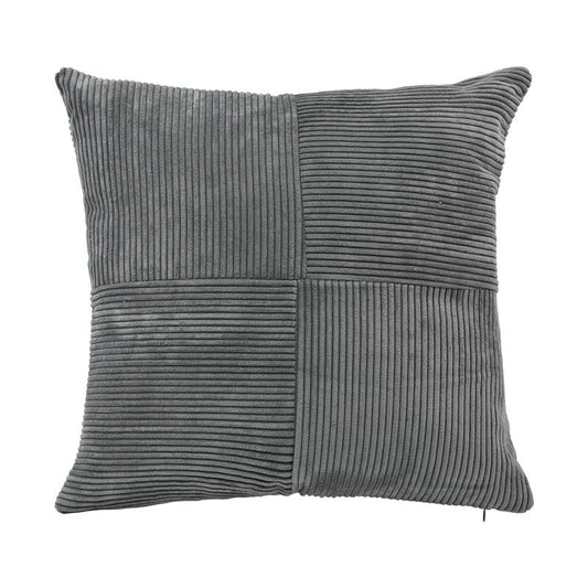 ΔΙΑΚΟΣΜΗΤΙΚΟ ΜΑΞΙΛΑΡΙ Fylliana Parallel ΣΚΟΥΡΟ ΓΚΡΙ ΧΡΩΜΑ 43x43x10εκ