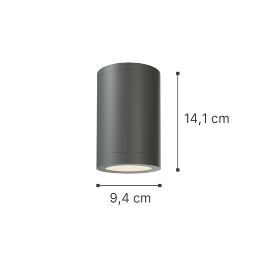 it-Lighting Reindeer 1xGU10 Outdoor Ceiling Down Light Grey D:14.1cmx9,4cm (80300534)