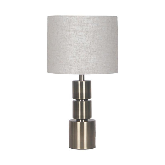 ΕΠΙΤΡΑΠΕΖΙΑ ΛΑΜΠΑ Fylliana FL24500 ΜΕΤΑΛΛΙΚΗ ΑΣΗΜΙ ΧΡΩΜΑ 26x49εκ Ε27