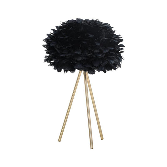 ΕΠΙΤΡΑΠΕΖΙΟ ΦΩΤΙΣΤΙΚΟ ΜΕ ΦΤΕΡΑ Fylliana ΧΡΥΣΟ-ΜΑΥΡΟ ΧΡΩΜΑ 30x42εκ