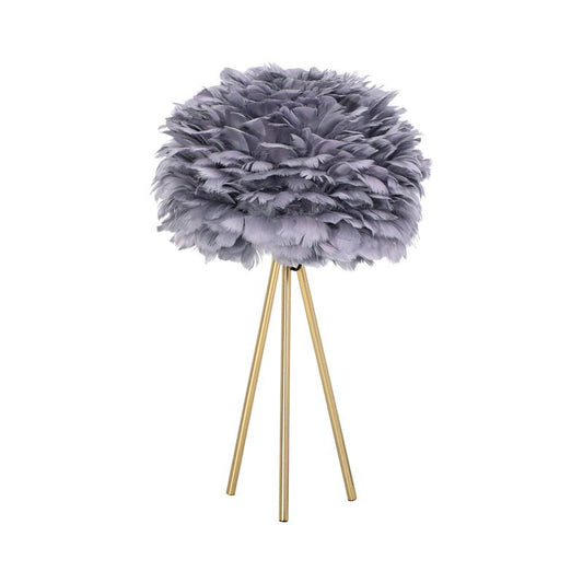 ΕΠΙΤΡΑΠΕΖΙΟ ΦΩΤΙΣΤΙΚΟ ΜΕ ΦΤΕΡΑ Fylliana ΜΑΥΡΟ-ΓΚΡΙ ΧΡΩΜΑ 40x62εκ