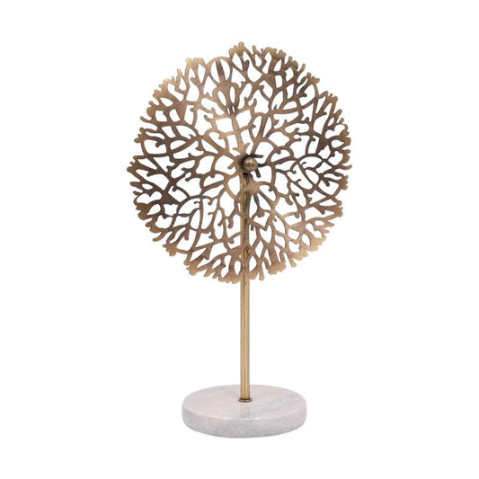 ΕΠΙΤΡΑΠΕΖΙΟ ΜΕΤΑΛΛΙΚΟ ΔΙΑΚΟΣΜΗΤΙΚΟ Fylliana Tree ΜΠΡΟΝΖΕ ΧΡΩΜΑ 27x12x44εκ sls
