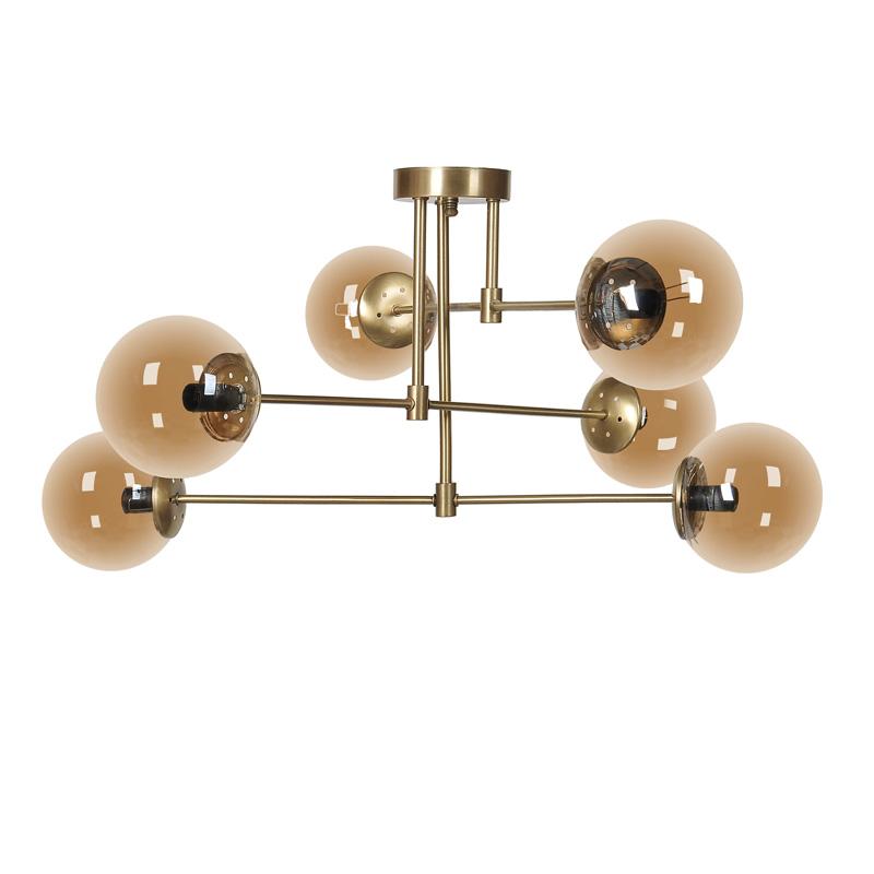 ΕΞΑΦΩΤΟ ΚΡΕΜΑΣΤΟ ΦΩΤΙΣΤΙΚΟ ΟΡΟΦΗΣ ΜΕΤΑΛΛΙΚΟ Fylliana ΜΠΡΟΝΖΕ-ΜΕΛΙ ΧΡΩΜΑ Ε14 75x40εκ