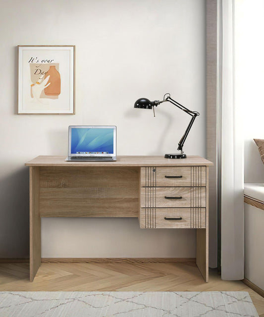 ΓΡΑΦΕΙΟ ΜΕ 3 ΣΥΡΤΑΡΙΑ Fylliana Board SONOMA ΧΡΩΜΑ 115x60x75εκ