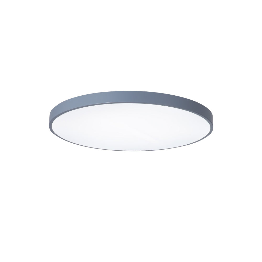 InLight Πλαφονιέρα οροφής LED 20W 3CCT (by switch on base) από γκρι μέταλλο και ακρυλικό D:30cm (42035-D-Gray)