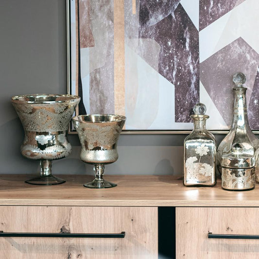 ΓΥΑΛΙΝΗ ΔΙΑΚΟΣΜΗΤΙΚΗ ΦΟΝΤΑΝΙΕΡΑ Fylliana FL15512 ΑΣΗΜΙ ΧΡΩΜΑ 9x14εκ