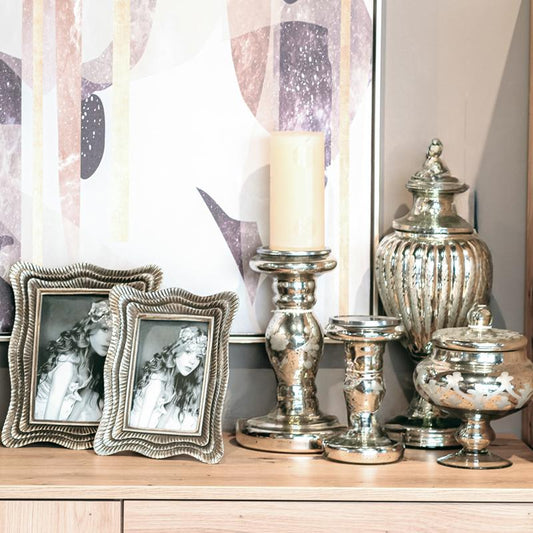 ΓΥΑΛΙΝΗ ΔΙΑΚΟΣΜΗΤΙΚΗ ΦΟΝΤΑΝΙΕΡΑ Fylliana FL28022 ΑΣΗΜΙ ΧΡΩΜΑ 17x16εκ