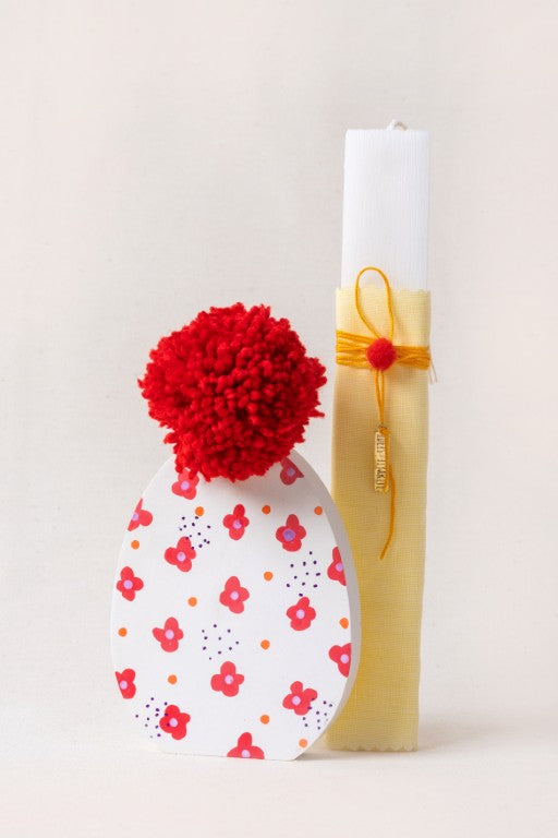 ΛΑΜΠΑΔΑ ΧΕΙΡΟΠΟΙΗΤΗ ΜΕ ΚΕΡΑΜΙΚΟ ΑΥΓΟ ΚΟΚΚΙΝΟ - 020268