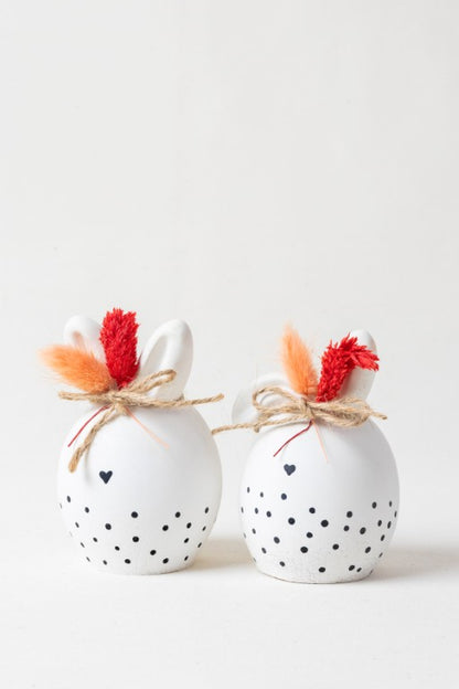 ΚΕΡΑΜΙΚΑ ΔΙΑΚΟΣΜΗΤΙΚΑ ΚΟΥΝΕΛΑΚΙΑ ΜΕ ΑΠΟΞΗΡΑΜΕΝΑ ΛΟΥΛΟΥΔΙΑ  - 020271