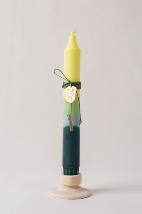 ΛΑΜΠΑΔΑ ΣΕ ΚΙΤΡΙΝΟ & ΠΡΑΣΙΝΟ ΧΡΩΜΑ ΜΕ ΜΕΤΑΛΛΙΚΟ ΔΙΑΚΟΣΜΗΤΙΚΟ - 020261