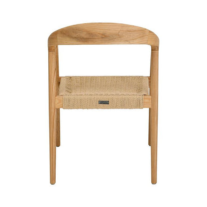 ΚΑΡΕΚΛΑ ΑΠΟ ΜΑΣΙΦ ΞΥΛΟ ASH WOOD ΜΕ ΜΠΡΑΤΣΑ Fylliana "Willow" ΦΥΣΙΚΟ ΧΡΩΜΑ 56x56x78εκ