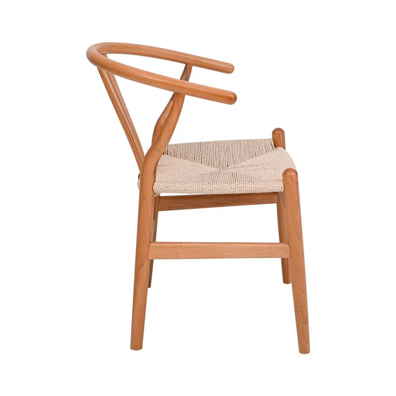 ΚΑΡΕΚΛΑ ΑΠΟ ΜΑΣΙΦ ΞΥΛΟ ΟΞΙΑΣ ΜΕ ΜΠΡΑΤΣΑ Fylliana " Aspen" ΦΥΣΙΚΟ ΧΡΩΜΑ 52x56x76εκ