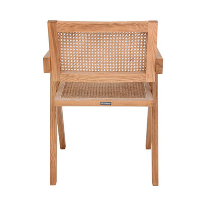 ΚΑΡΕΚΛΑ ΑΠΟ ΜΑΣΙΦ ΞΥΛΟ ΟΞΙΑΣ ΜΕ ΜΠΡΑΤΣΑ Fylliana "Evergreen" ΦΥΣΙΚΟ ΧΡΩΜΑ 52x59x80εκ