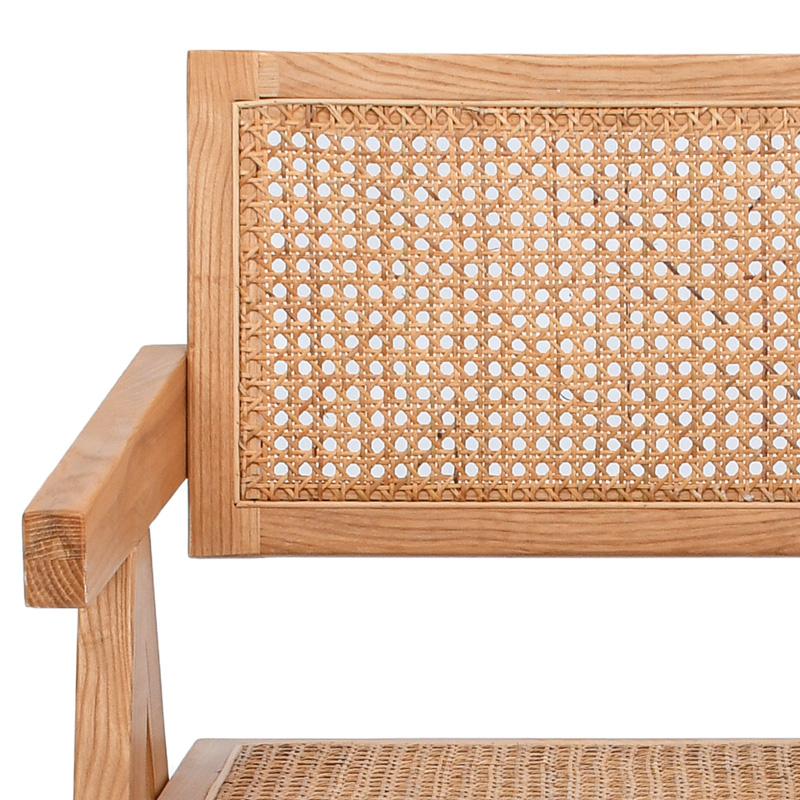 ΚΑΡΕΚΛΑ ΑΠΟ ΜΑΣΙΦ ΞΥΛΟ ΟΞΙΑΣ ΜΕ ΜΠΡΑΤΣΑ Fylliana "Evergreen" ΦΥΣΙΚΟ ΧΡΩΜΑ 52x59x80εκ