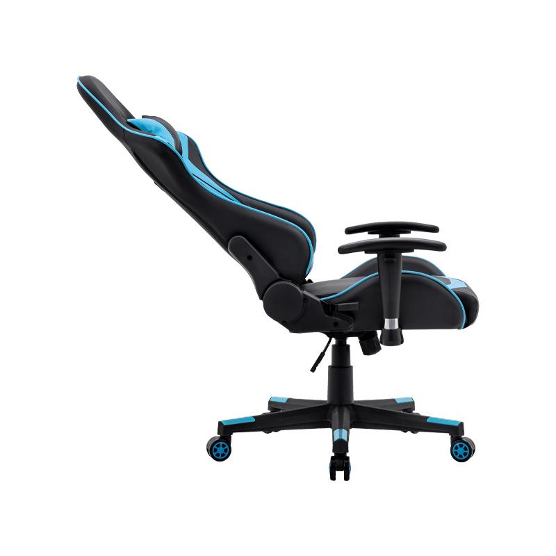 ΚΑΡΕΚΛΑ GAMING Fylliana SAR-1 ΜΑΥΡΟ-ΜΠΛΕ ΤΕΧΝΟΔΕΡΜΑ 64x53x135εκ