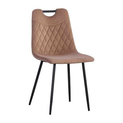 ΚΑΡΕΚΛΑ ΤΡΑΠΕΖΑΡΙΑΣ Fylliana FL003 ΚΑΦΕ ΒΕΛΟΥΔΟ ΥΦΑΣΜΑ ΜΕ ΜΕΤΑΛΛΙΚΑ ΠΟΔΙΑ 44x54x85εκ