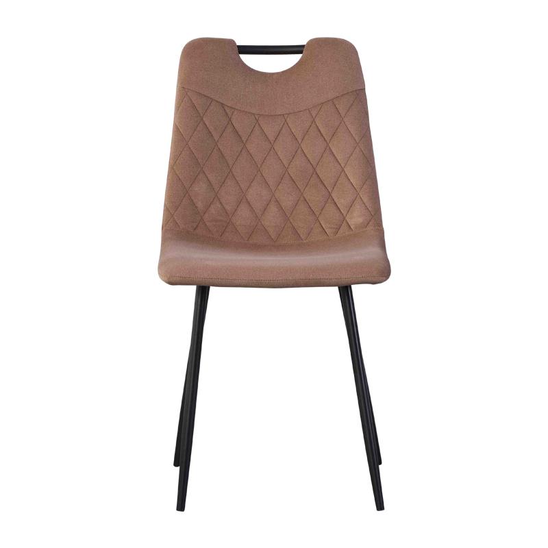 ΚΑΡΕΚΛΑ ΤΡΑΠΕΖΑΡΙΑΣ Fylliana FL003 ΚΑΦΕ ΒΕΛΟΥΔΟ ΥΦΑΣΜΑ ΜΕ ΜΕΤΑΛΛΙΚΑ ΠΟΔΙΑ 44x54x85εκ