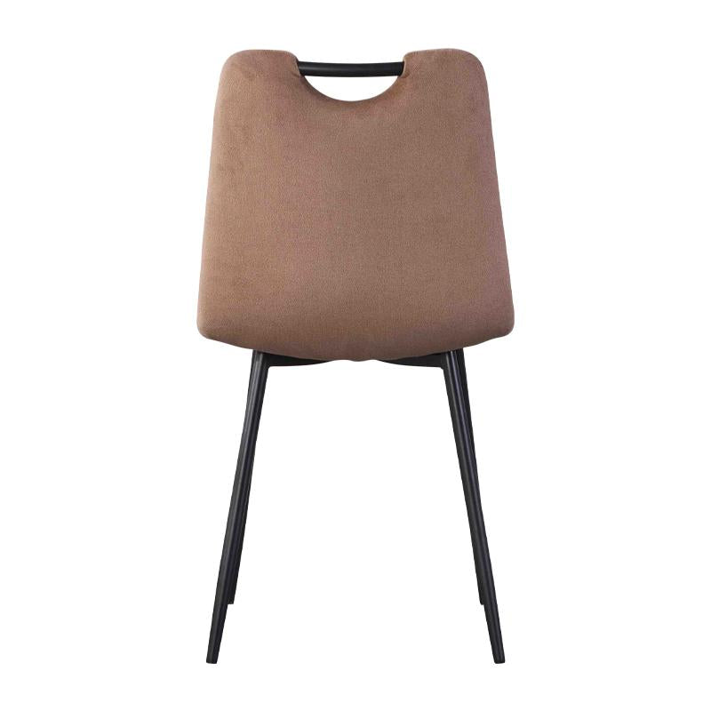 ΚΑΡΕΚΛΑ ΤΡΑΠΕΖΑΡΙΑΣ Fylliana FL003 ΚΑΦΕ ΒΕΛΟΥΔΟ ΥΦΑΣΜΑ ΜΕ ΜΕΤΑΛΛΙΚΑ ΠΟΔΙΑ 44x54x85εκ