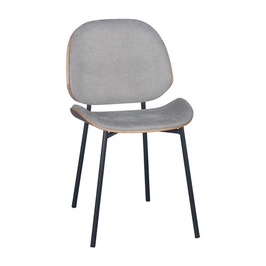 ΚΑΡΕΚΛΑ ΤΡΑΠΕΖΑΡΙΑΣ Fylliana 1584 ΓΚΡΙ ΥΦΑΣΜΑ ΜΕ ΜΑΥΡΑ ΜΕΤΑΛΛΙΚΑ ΠΟΔΙΑ 46x55x82εκ