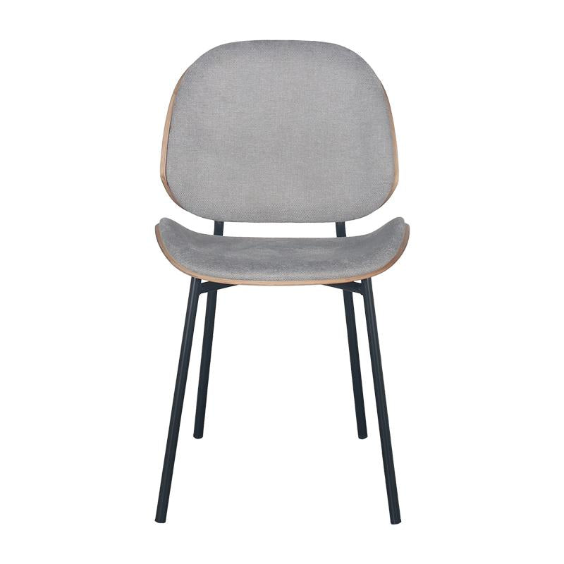 ΚΑΡΕΚΛΑ ΤΡΑΠΕΖΑΡΙΑΣ Fylliana 1584 ΓΚΡΙ ΥΦΑΣΜΑ ΜΕ ΜΑΥΡΑ ΜΕΤΑΛΛΙΚΑ ΠΟΔΙΑ 46x55x82εκ