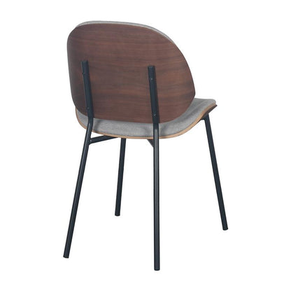 ΚΑΡΕΚΛΑ ΤΡΑΠΕΖΑΡΙΑΣ Fylliana 1584 ΓΚΡΙ ΥΦΑΣΜΑ ΜΕ ΜΑΥΡΑ ΜΕΤΑΛΛΙΚΑ ΠΟΔΙΑ 46x55x82εκ