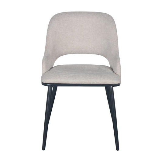 ΚΑΡΕΚΛΑ ΤΡΑΠΕΖΑΡΙΑΣ Fylliana 1607 ΚΡΕΜ ΥΦΑΣΜΑ ΜΕ ΜΑΥΡΑ ΜΕΤΑΛΛΙΚΑ ΠΟΔΙΑ 48x59x77εκ