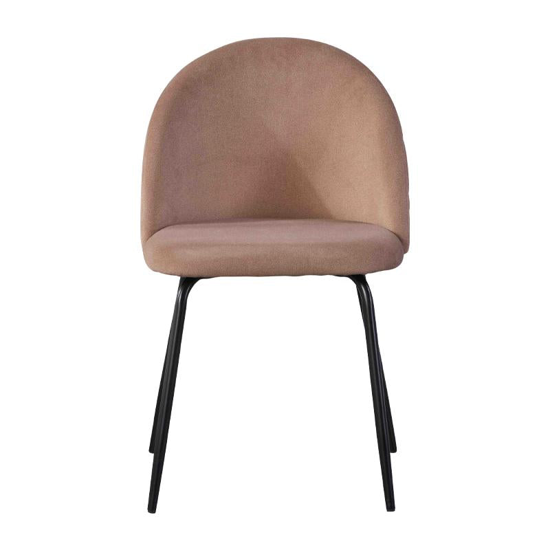 ΚΑΡΕΚΛΑ ΤΡΑΠΕΖΑΡΙΑΣ Fylliana "Amelia" ΚΑΦΕ ΒΕΛΟΥΔΟ ΥΦΑΣΜΑ ΜΕ ΜΕΤΑΛΛΙΚΑ ΠΟΔΙΑ 51x52,5x82,5εκ itk