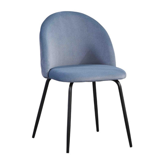 ΚΑΡΕΚΛΑ ΤΡΑΠΕΖΑΡΙΑΣ Fylliana "Amelia" RAF ΒΕΛΟΥΔΟ ΥΦΑΣΜΑ ΜΕ ΜΕΤΑΛΛΙΚΑ ΠΟΔΙΑ 51x52,5x82,5εκ itk