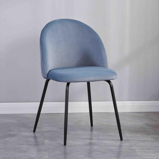 ΚΑΡΕΚΛΑ ΤΡΑΠΕΖΑΡΙΑΣ Fylliana "Amelia" RAF ΒΕΛΟΥΔΟ ΥΦΑΣΜΑ ΜΕ ΜΕΤΑΛΛΙΚΑ ΠΟΔΙΑ 51x52,5x82,5εκ itk