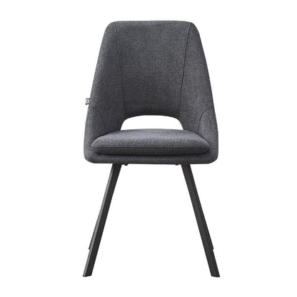 ΚΑΡΕΚΛΑ ΤΡΑΠΕΖΑΡΙΑΣ Fylliana FL5174 ΜΕ ΜΕΤΑΛΛΙΚΑ ΠΟΔΙΑ ΚΑΙ ΓΚΡΙ ΧΡΩΜΑ ΥΦΑΣΜΑΤΟΣ 56x48x85εκ