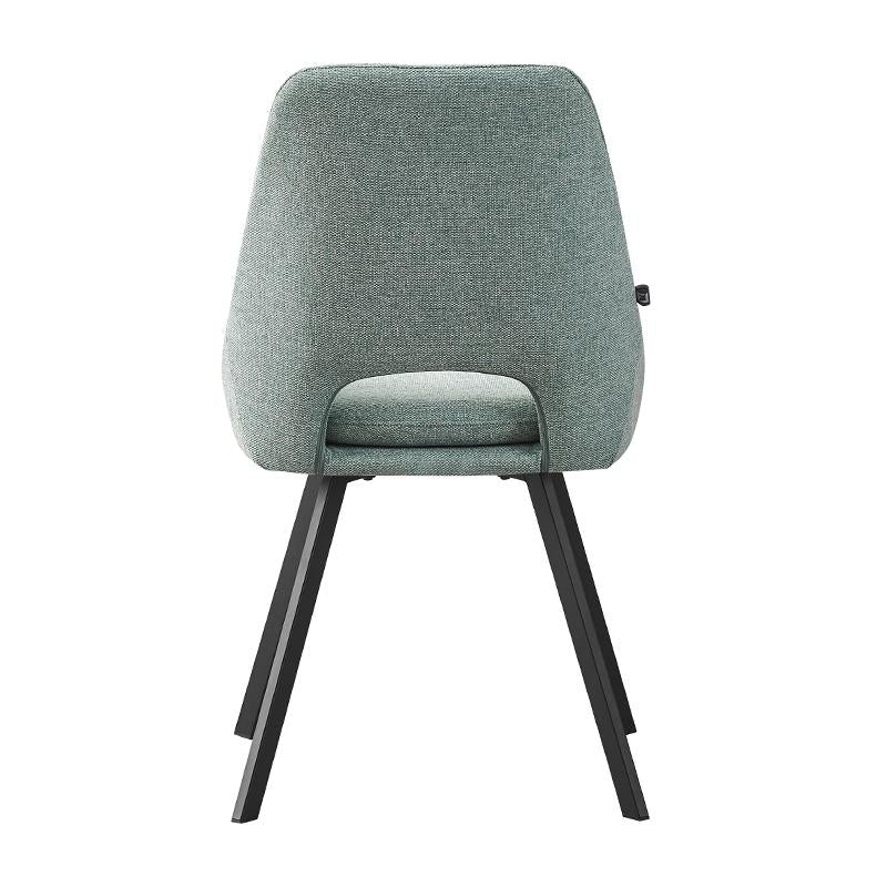 ΚΑΡΕΚΛΑ ΤΡΑΠΕΖΑΡΙΑΣ Fylliana FL5174 ΜΕ ΜΕΤΑΛΛΙΚΑ ΠΟΔΙΑ ΚΑΙ MINT ΧΡΩΜΑ ΥΦΑΣΜΑΤΟΣ 56x48x85εκ