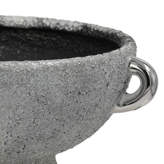 ΚΕΡΑΜΙΚΗ ΚΟΥΠ Fylliana FL135001 ΑΣΗΜΙ-ΓΚΡΙ 20x9εκ