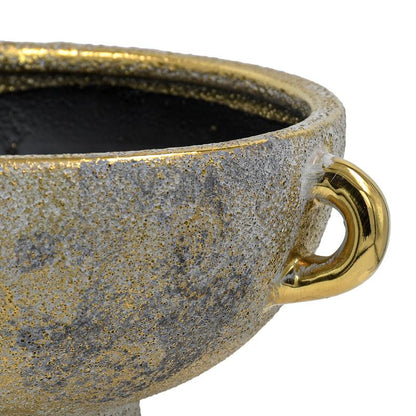 ΚΕΡΑΜΙΚΗ ΚΟΥΠ Fylliana FL135001 ΧΡΥΣΟ-ΓΚΡΙ 20x9εκ