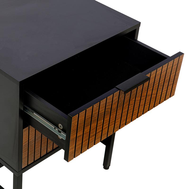 ΚΟΜΟΔΙΝΟ ΜΕ 2 ΣΥΡΤΑΡΙΑ Fylliana FL2405 ΜΑΥΡΟ-ΚΑΦΕ ΧΡΩΜΑ 48x40x60εκ