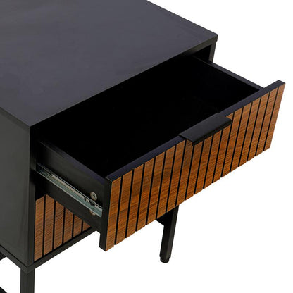 ΚΟΜΟΔΙΝΟ ΜΕ 2 ΣΥΡΤΑΡΙΑ Fylliana FL2405 ΜΑΥΡΟ-ΚΑΦΕ ΧΡΩΜΑ 48x40x60εκ