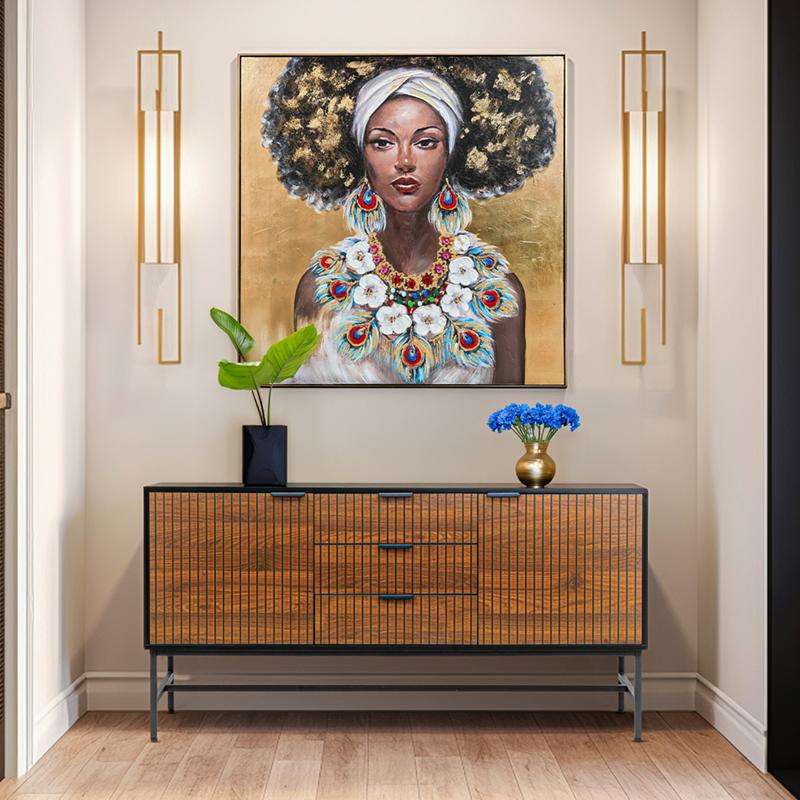 ΚΟΜΟΤΑ-ΜΠΟΥΦΕΣ Fylliana FL2405 ΜΑΥΡΟ-ΚΑΦΕ ΧΡΩΜΑ 150x40x75εκ