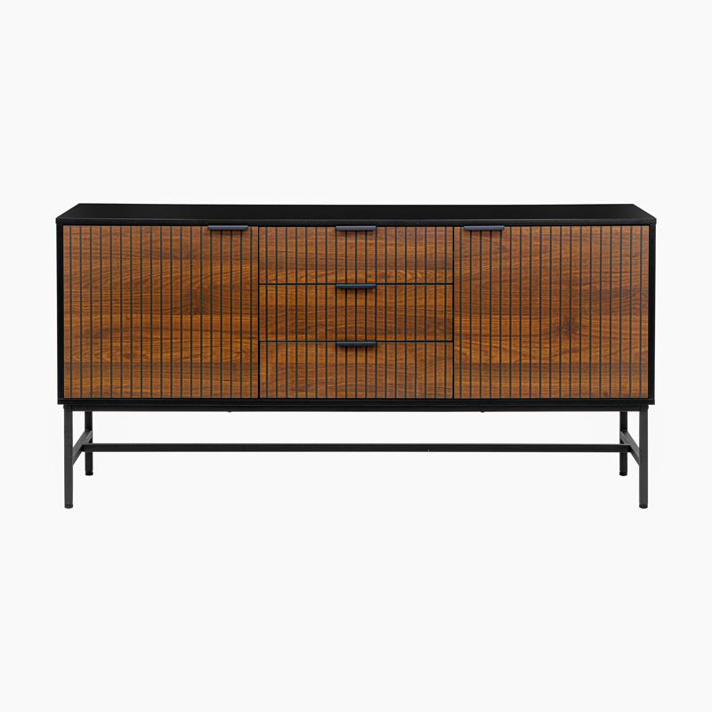 ΚΟΜΟΤΑ-ΜΠΟΥΦΕΣ Fylliana FL2405 ΜΑΥΡΟ-ΚΑΦΕ ΧΡΩΜΑ 150x40x75εκ